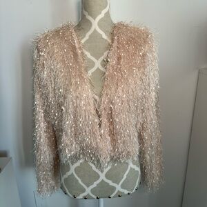 Chic Fuzzy pink Cardigan